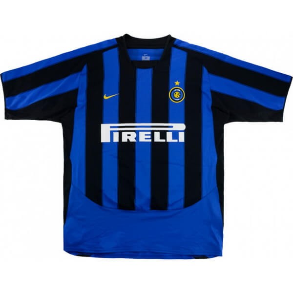 Thailande Maillot Football Inter Milan Domicile Retro 2003 2004 Bleu